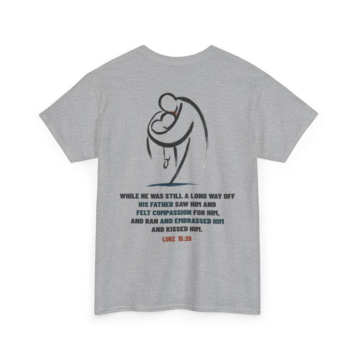 He Ran to Me T-Shirt — Christian Faith Jesus Running Design