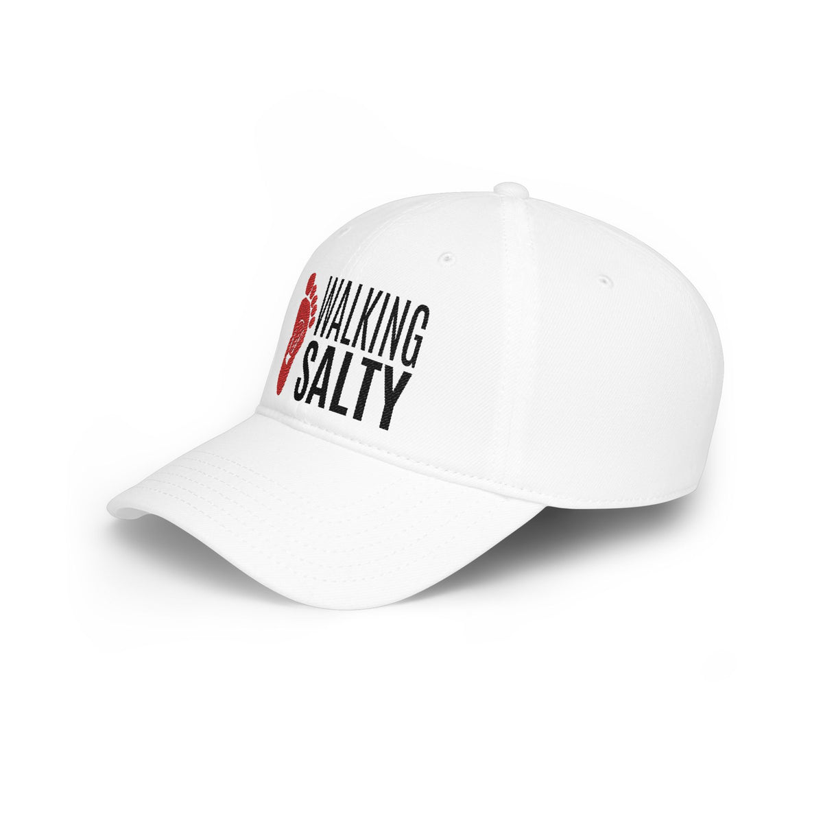 Low Profile Baseball Cap - Red Baby Footprint "I Carry Your Heart" Memorial Hat